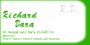 richard dara business card